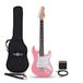 Gear4music 3/4 LA Elektrische Gitaar, Roze, Mini Versterkerpakket