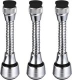 Robinet de cuisine - Robinet d'évier - Usage quotidien - Rotation à 360 degrés - 3 pièces - Argent