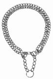 TRIXIE Halsband Hond Half-Slip Ketting met 2 Rijen, Zilver, Kunststof, XL