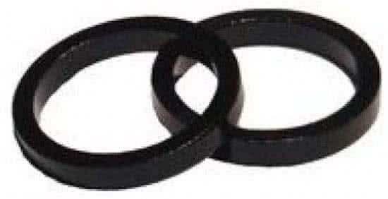 VWP Balhoofdring 1 1/8 Inch X 5 Mm Aluminium Zwart 50 Stuks
