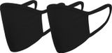 JK 2 herbruikbare gezichtsmaskers van katoen, zwart, afkomstig uit Polen