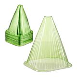 Relaxdays plantenhoed, set van 80, plantenbescherming, tegen vorst en slakken, HBD: ca. 22 x 19 x 19 cm, pvc, groen