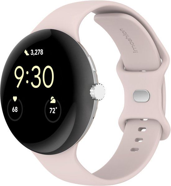 imoshion Siliconen⁺ bandje voor de Google Pixel Watch 3 / 4 (45 mm) - Maat S - Roze