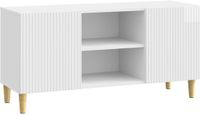 vidaXL TV-kast 102 x 34,5 x 50 cm Hoogglans Wit Bewerkt hout