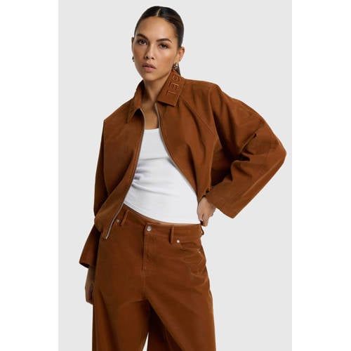 Alix the Label suèdelook bomberjack - cognac