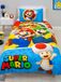 Nintendo Super Mario Dekbedovertrek Eenpersoons Dubbelzijdig Biologisch Katoen Multi Colour