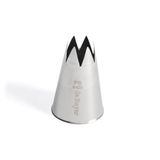 de Buyer 2112.23N Fluted Piping Nozzle F6 met 6 tanden Soldeerloos 2.1 inch RVS