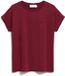 Armedangels T-shirt dames Idaara fluweelrood biologisch katoen S
