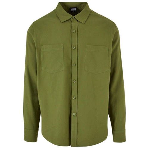 Urban Classics Regular Fit Overhemd - New Olive