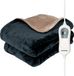 Auronic Couverture chauffante Électrique - 200 x 180 cm - 2 Personnes - Anthracite