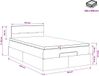 vidaXL Ottomaanse Bed met Matras en LED Lichtgrijs 120 x 200 cm