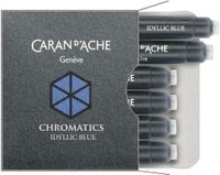 Caran D'Ache 8021-140 cartouches d'encre - Set de 6 - Bleu idyllique