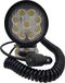 Berger + Schröter LED-werklamp rond, 9x3 W, ca. 2160 lumen, met magnetische voet, behuizing aluminium, glas polycarbonaat (rond)