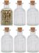 Excellent Houseware Kruidenpotjes - 24 stuks - Glas - Transparant - 120 ml