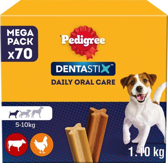 Pedigree Dentastix - Kleine Hond - Gebitsverzorging - 70 Kauwsnacks