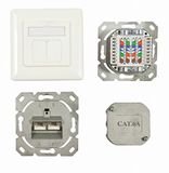 Synergy 21 S216358 2 x RJ-45 Cat. 6a Wandcontactdoos Wit