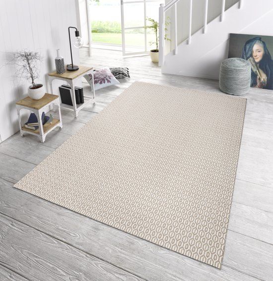 Bougari Vloerkleed - In&outdoor - Coin - Grijs - 160x230cm geweven