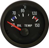 AutoStyle Performance Instrument Zwart Olietemperatuur 50-150C 52mm