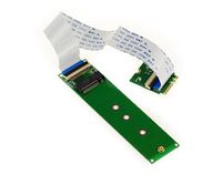 KALEA-INFORMATIQUE M.2 NGFF riser uitbreiding voor montage van een M2 PCIe M Key AHCI of NVMe SSD op een M2 E A Key poort met 20cm flexibele kabel.