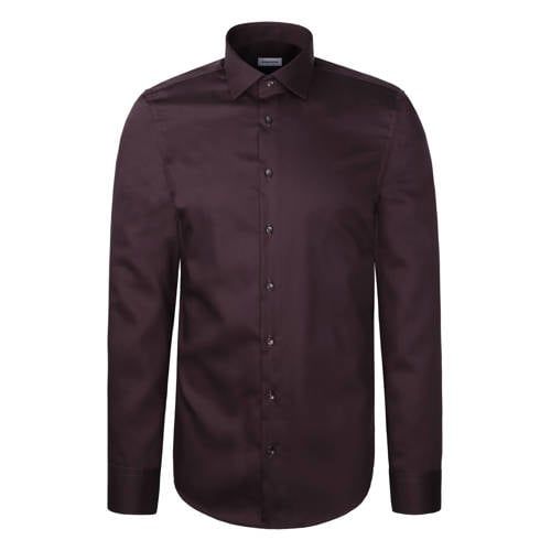 Seidensticker Rood Super Slim Fit Overhemd