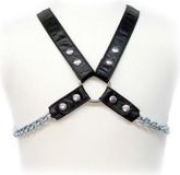 LEATHER BODY | Leather Body Chain Harness II Zwart