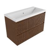 Saniclass Badkamermeubelset - Mat Walnut Pure