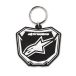 Alpinestars Porte-Clés Plate Noir Blanc, Taille : Taille unique