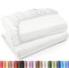 Utopia Bedding Queen Hoeslakens - Bulk pak van 2 onderlakens - Zachte geborstelde microvezel - diepe zakken - krimp- en vervagingsbestendig - Gemakkelijk te onderhouden (Queen, wit)