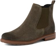 Tamaris Chelsea-laarsjes voor dames, leren enkellaarsjes 1-25056-41-744, olijf