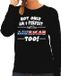 Bellatio Decorations Shoppartners Bv Not only am I perfect but im American / Amerikaans too sweater - dames - zwart - USA/Amerika cadeau trui XXL