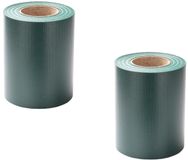 Merkloos / Sans marque Privacy Scherm Set - Met Clips - PVC Strip voor Dubbelstaafmatten Groen 140m x0,19 m
