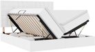 vidaXL Opbergbed met LED Zuiver Wit 180 x 200 cm Kunstleer