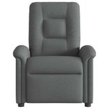 VidaXL Fauteuil Elektrisch Verstelbaar Stof Donkergrijs
