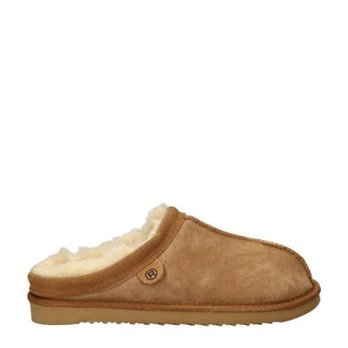 Rohde suède pantoffels cognac