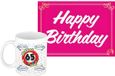 Bellatio Decorations Koffiemok 65 Jaar - Wit Keramiek - 300ml