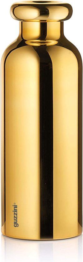 Guzzini Thermosfles, drinkfles RVS - goud, 7,3x h21,2 cm | 500cc