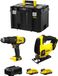 STANLEY FatMax V20 STANLEY FatMax Set SVK204 (SFMCD711 + SFMCS600 + 2 x 2,0 Ah accu's + oplader + TSTAK VI opbergbox)