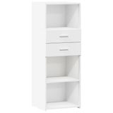 VidaXL Hoge Kast 45x42,5x124 cm Bewerkt Hout Wit