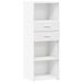 VidaXL Hoge Kast 45x42,5x124 cm Bewerkt Hout Wit