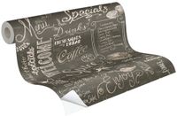 A.S. Création The Wallcover 385871 Zelfklevend Vliesbehang Grafisch Bruin/Zwart