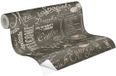 A.S. Création The Wallcover 385871 Zelfklevend Vliesbehang Grafisch Bruin/Zwart