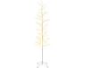 vidaXL Micro berken kerstboom Wit 47 x 210 cm Staal 567 LED's