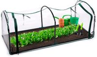 Kinzo Tunnelkas 130 x 50 x 60 cm - Broeikas Kweekkas Zonder Bodem - Foliekas voor Groenten en Planten Kweken - Weerbestendig en Lichtgewicht - Transparant
