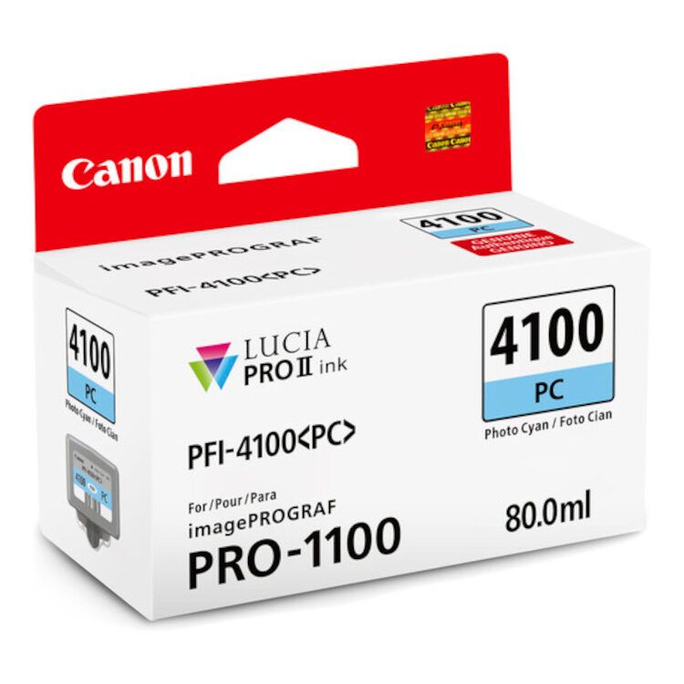 Canon PFI-4100PC Photo Cyan Ink Cartridge for PRO-1100 Printer