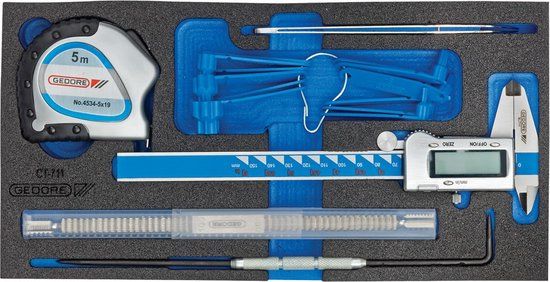 GEDORE 1500 CT1-711 meetassortiment in check-tool module