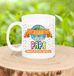 Bellatio Decorations Naam mok papa Alexander - wit - de beste - keramiek - 300 ml - Vaderdag - cadeau