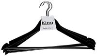 King Home G1781003/N kleerhanger, zwart, 45 x 1,2 x 23 cm