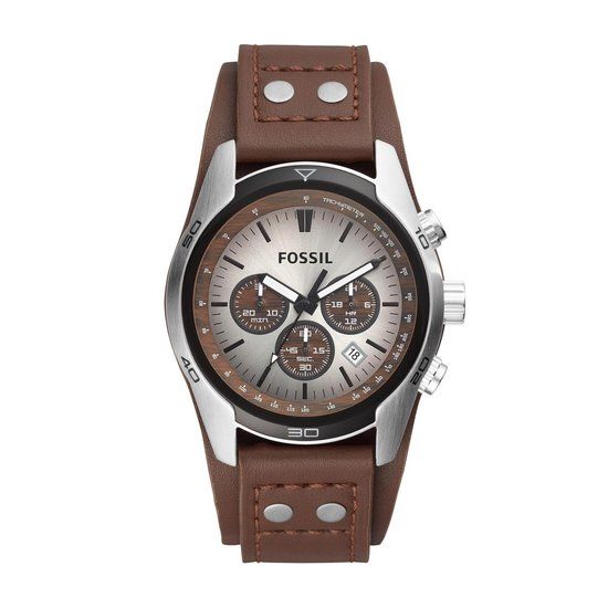 Fossil CH2565P Heren Horloge - Bruin