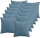 vidaXL - Kussensloop - 12 stuks - ALMELO - Blauw - 45 x 45 cm - corduroy