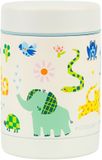 A Little Lovely Company Geïsoleerde RVS Voedselpot - Jungle - Mint